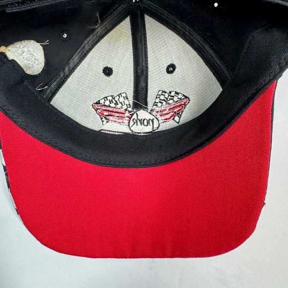 K-Products Pork The Other White Meat #46‎ Racing Hat Checkered Flag Cap Y2K - Picture 7 of 9